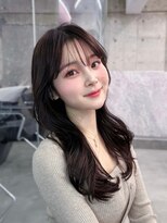 フィヴェント(Fivent)&nbsp;メルティカラー似合わせカットフェミニンロング韓国レイヤー