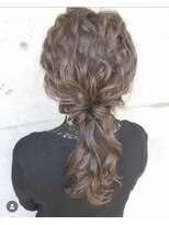 【トイプードル巻き下ろしヘアアレンジ】ヘアセット/渋谷/黒染め