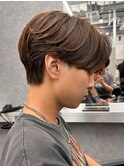 センターパートニュアンスパーマ韓国カルマパーマコンマヘア