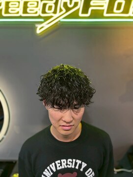 グリーディーフォックス 三軒茶屋(GreedyFOX) 波巻き/マッシュパーマ/ウルフ/ハイライト<理容室>三軒茶屋