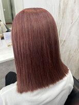 ラビス(Lovis) くびれヘア/アプリコットオレンジ/ハイライトカラー/夏/縮毛矯正