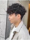 【NEELU_take】メンズ無造作クセ毛風パーマ
