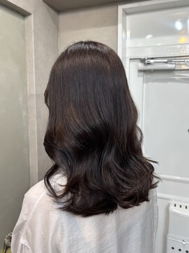 ファビ 渋谷(Fab) くびれヘア/暗めカラー/アプリコットオレンジ/縮毛矯正