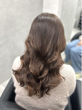 ジエクト カナウ(The Ect canow) 韓国風パーマ　無重力パーマ　ヘーゼルベージュ　デジパ