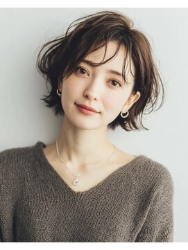 アイビー(ivy) 大人ナチュラルショートボブ/ベージュブラウン30代40代50代