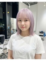 ハーツオオサカ(HE:ARTS OSAKA)&nbsp;ハイトーンでも艶髪！韓国ミディ