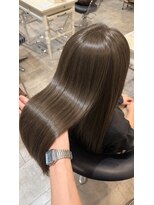 ラ ブレス なんばスカイオ(LaBless) ブリーチなしで作るオリーブカラー