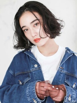 ラフィスヘアーシェア 野田阪神店(La fith hair share) 【La fith】切りっぱなしふんわりボブ