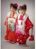 七五三　３歳お着付け・ヘアメイクセット　￥12000→￥8400