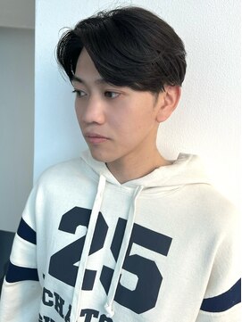 ゼストプール(ZEST POOL) ニュアンスパーマ　センターパート　リクルートヘア