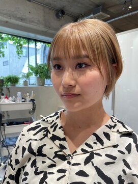 ヴォロ 佐賀(VoLo) 切りっぱなしボブ/美髪/ピンクブラウン[佐賀駅]