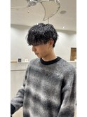 波巻きパーマ