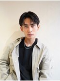 メンズセンターパート/ニュアンスパーマ