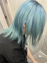 ジーナ(XENA)&nbsp;ケアブリーチ×ハイトーン×ターコイズブルー(渋谷)