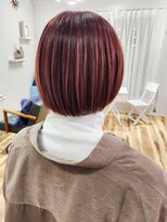 リコ 池袋東口店(Liko)&nbsp;【Liko　池袋東口店】レッドブラウン　丸みショート　ハイライト