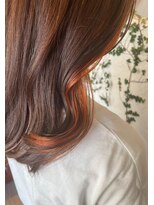 ヘアーアンドスパ ルーチェ(hair&spa Luce)&nbsp;オレンジインナーカラー
