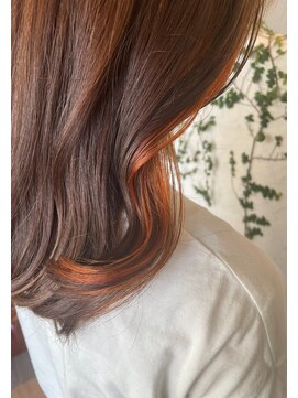 ヘアーアンドスパ ルーチェ(hair&spa Luce) オレンジインナーカラー