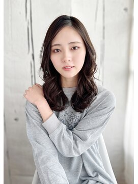 ヌーヴ(n.v.) 20代30代40代　黒髪レイヤーロング＃943