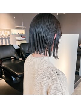 ヘアーエスクールシーユー 枚方T-SITE店(hair S.COEUR×Cu) ヘイリーボブ/切りっぱなしボブ/大阪枚方美容室