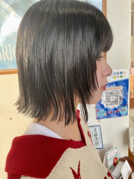 シャンプーボーイ 佐世保駅前店(SHAMPOO BOY) レイヤーボブ【ブリーチ/パーマ/ハイライト/ショート】