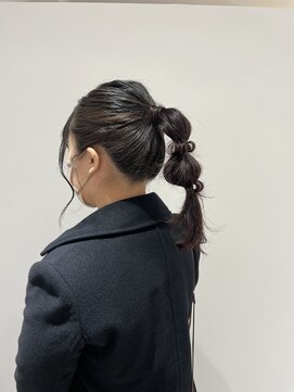 エアー 横浜(AIR) 【湯田】お出かけ前にヘアアレンジ！玉ねぎポニー