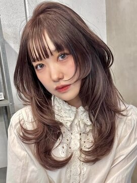 フェブミエル(fev miel) デザインレイヤー×くすみブラウン