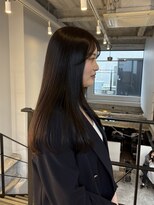 大人ガーリー大人美人透明感髪質改善ニュアンスくすみカラー
