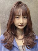 #ピンクブラウン#レイヤーカット#カット#カラー