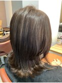 セミロング/ハイライト/アッシュベージュ[東大島/東大島駅]