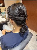 二次会・お呼ばれやイベントにも♪ローポニーアレンジ
