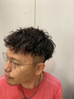 ヘアーアンドグルーミング ヨシザワインク(HAIR&GROOMING YOSHIZAWA Inc.)&nbsp;スパイラルパーマツーブロック刈り上げショートウェーブバーバー
