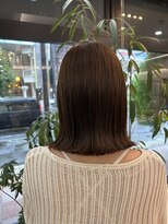 ノーム バイ アウラ(norm. by aura) ブラウンベージュ 透明感カラー 切りっぱなし