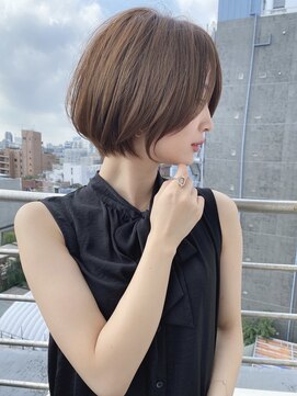 ロンド 表参道店(Lond) 20代30代40代オススメ長めショートボブ　小顔/黒髪/ボブルフ