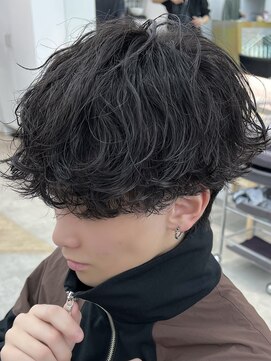 ノード(NODE) 波巻きスパイラルツイストスパイラルパーママッシュメンズヘア