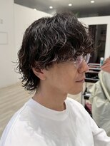 アントバイフィフス 秋田(unt by fifth)&nbsp;秋田メンズパーマ波巻きスパイラルパーマセンターパートフェード