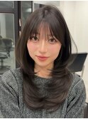 顔周りカット/小顔バング/前髪カット［薬院］