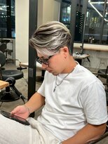 リッチブランドアンドコー 守口店(Rich Brand&Co) アップバングセンターパートツイストスパイラルバレイヤージュ