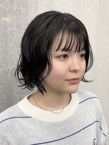 シベルバレー 横浜(sibell)&nbsp;ショートパーマヘアレイヤーパーマボブコテ巻きパーマボブパーマ