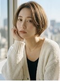 透明感抜群の高発色カラーで作るアッシュベージュ
