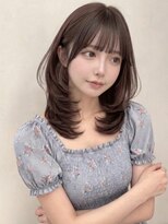 カバーヘア アカデミー 北浦和西口店(COVER HAIR ACADEMY)&nbsp;秋カラーブリーチなしバタフライカット/艶ミントベージュp北浦和