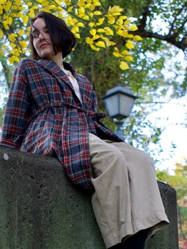 ブルック(BROOK.) ダークアッシュ×ニュアンスストレートBOB