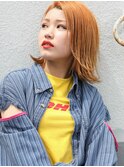 ハイトーンオレンジボブ