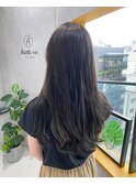 暗め、ミントベージュが大人かわいいツヤ髪style
