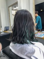 リシャルム 新保店(Re charme)&nbsp;【リシャルム】【宮翔太】【長岡】ターコイズ系インナーカラー