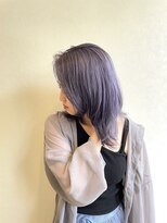 エール 生駒(aile Total Beauty Salon)&nbsp;ウルフ/レイヤー/ブリーチ/ハイトーン/ラベンダーシルバー/生駒