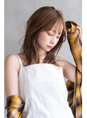 【roijir 表参道】ふんわりレイヤー×ブリーチなしベージュ