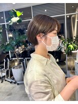 フィルムス 新宿(FILMS)&nbsp;斜めバング/グレージュカラー/デザインカラー/シルキーベージュ