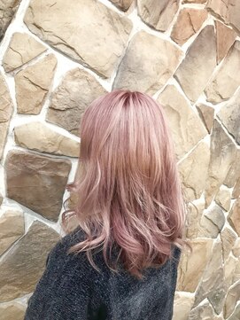 ヘアリゾートエーアイ 浅草店(hair resort Ai) フェミニンイメチェン チェリーピンクダブルカラー