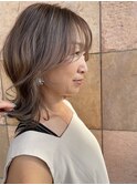 オリジナルハイライト×レイヤーカット×ベージュ