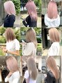 ワンスタイル(One style) ハイトーン、ブリーチデザイン可愛い(^^)